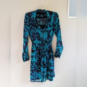 Women's Dress, Women's Dress by the Limited,.Long Sleeve Dress, Multicolored Dre